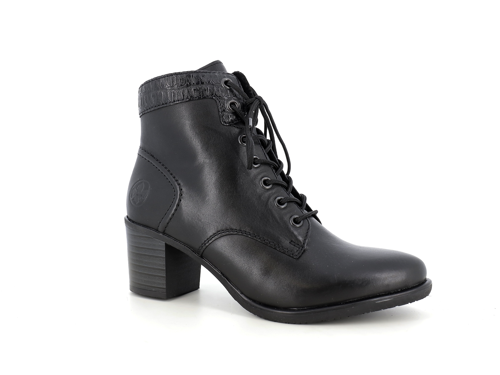 Rieker-Y2040 Matières combinées Noir