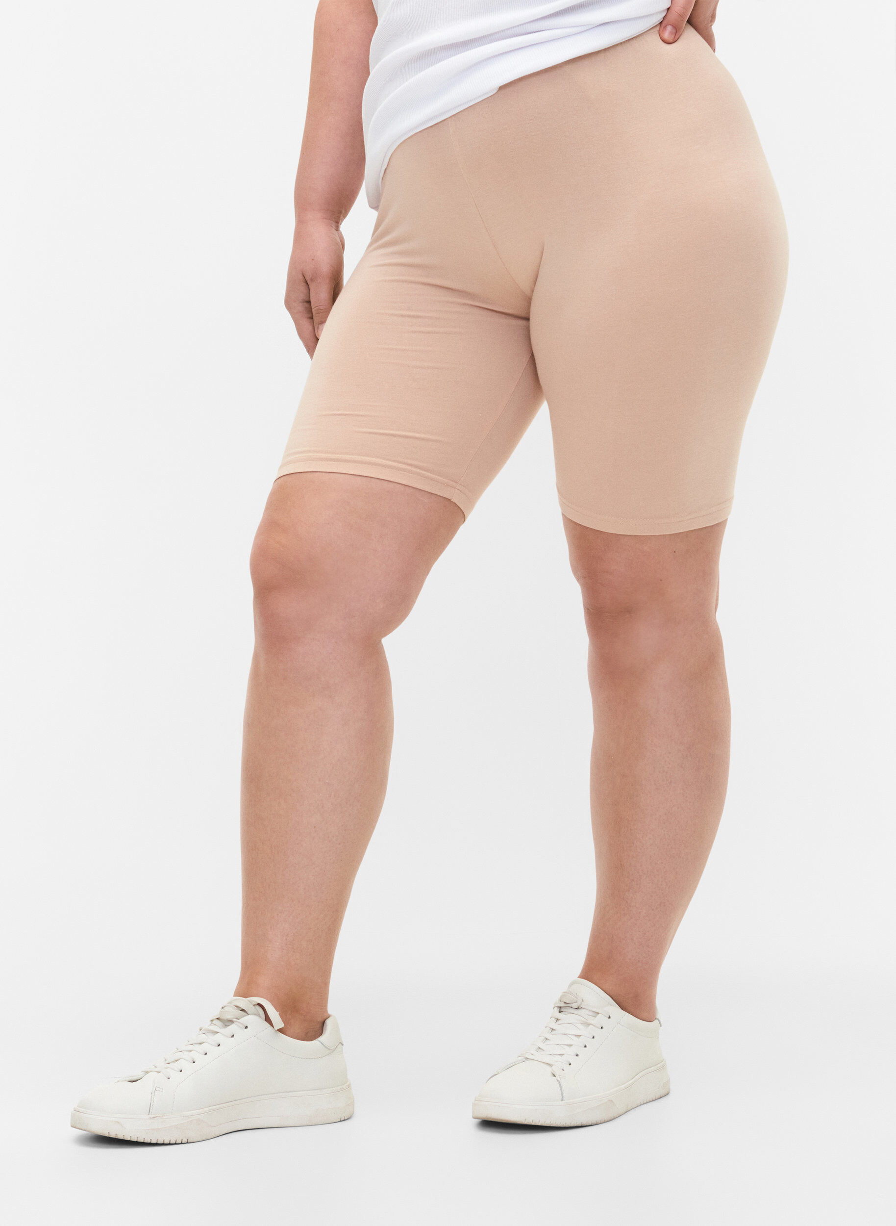 Ensfarvede basis cykelshorts