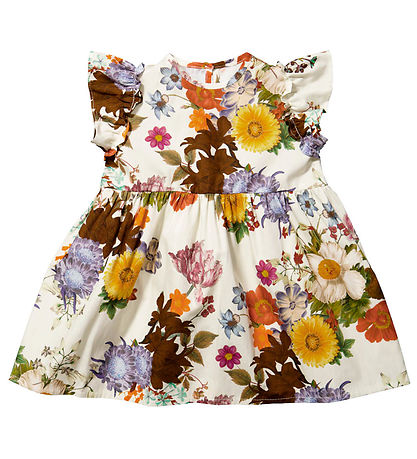 Christina Rohde Kleid - Weiß m. Blumen