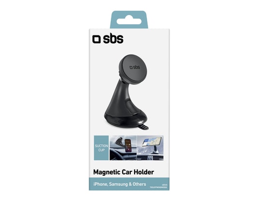 SBS - Support smartphone magnétique de voiture avec ventouse