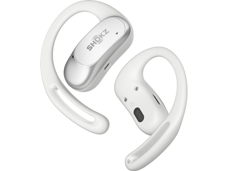 Shokz Wireless In-Ear-Kopfhörer OpenFit Air Weiss Open-Ear-Sportkopfhörer