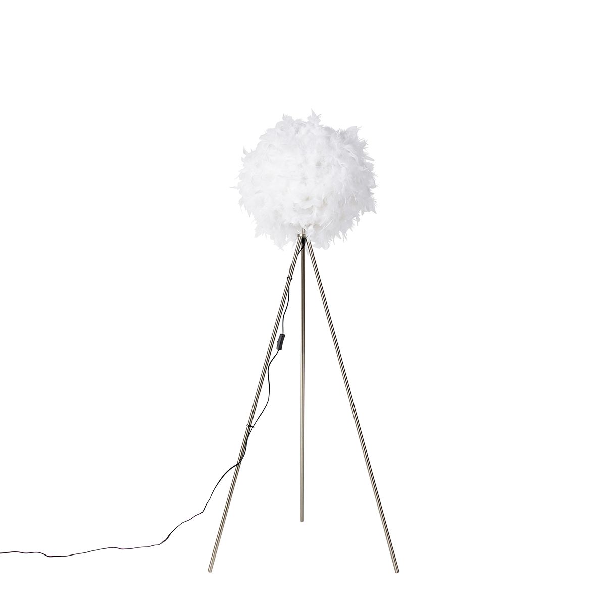 Smart romantische vloerlamp wit incl. Wifi A60 - Feather