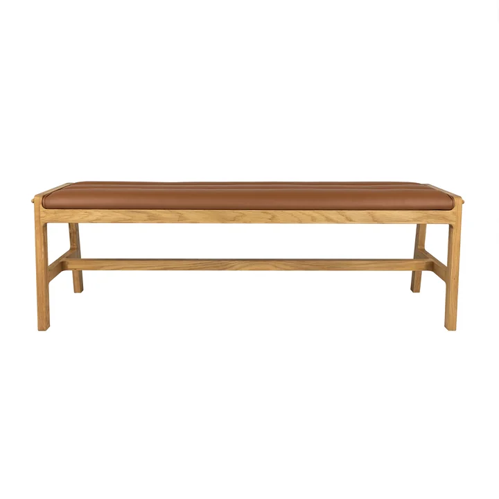 Studio Zondag - Leef Bank 140 cm, Eiche / cognac