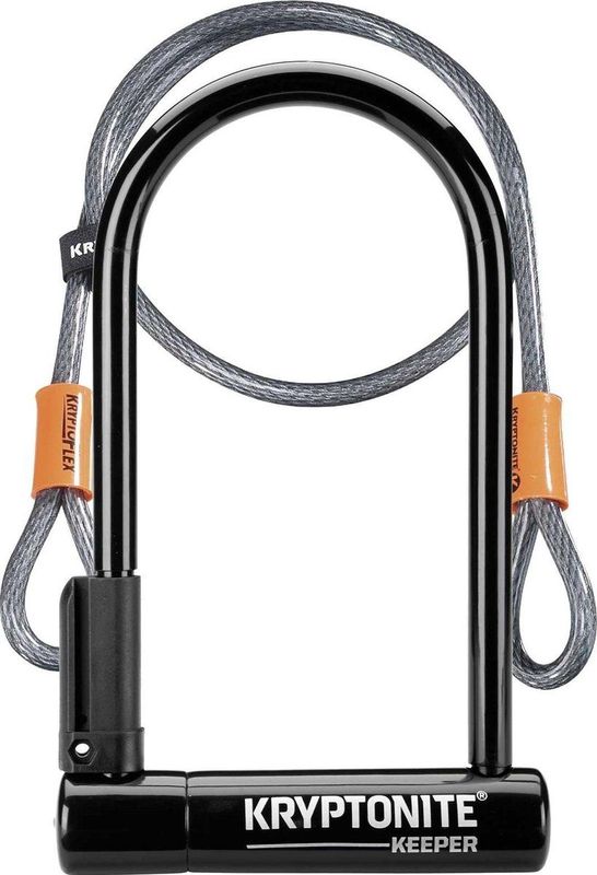 Kryptonite - Keeper Standard - Beugelslot - Zwart - ART-2 Slot - Kabel 120 cm