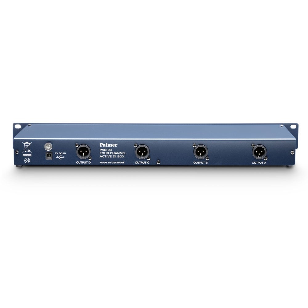 Palmer PAN 03 19 inch actieve 4-kanaals DI box
