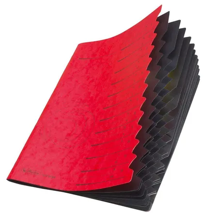 Herlitz Ordnungsmappe 1-12 rot Pappe