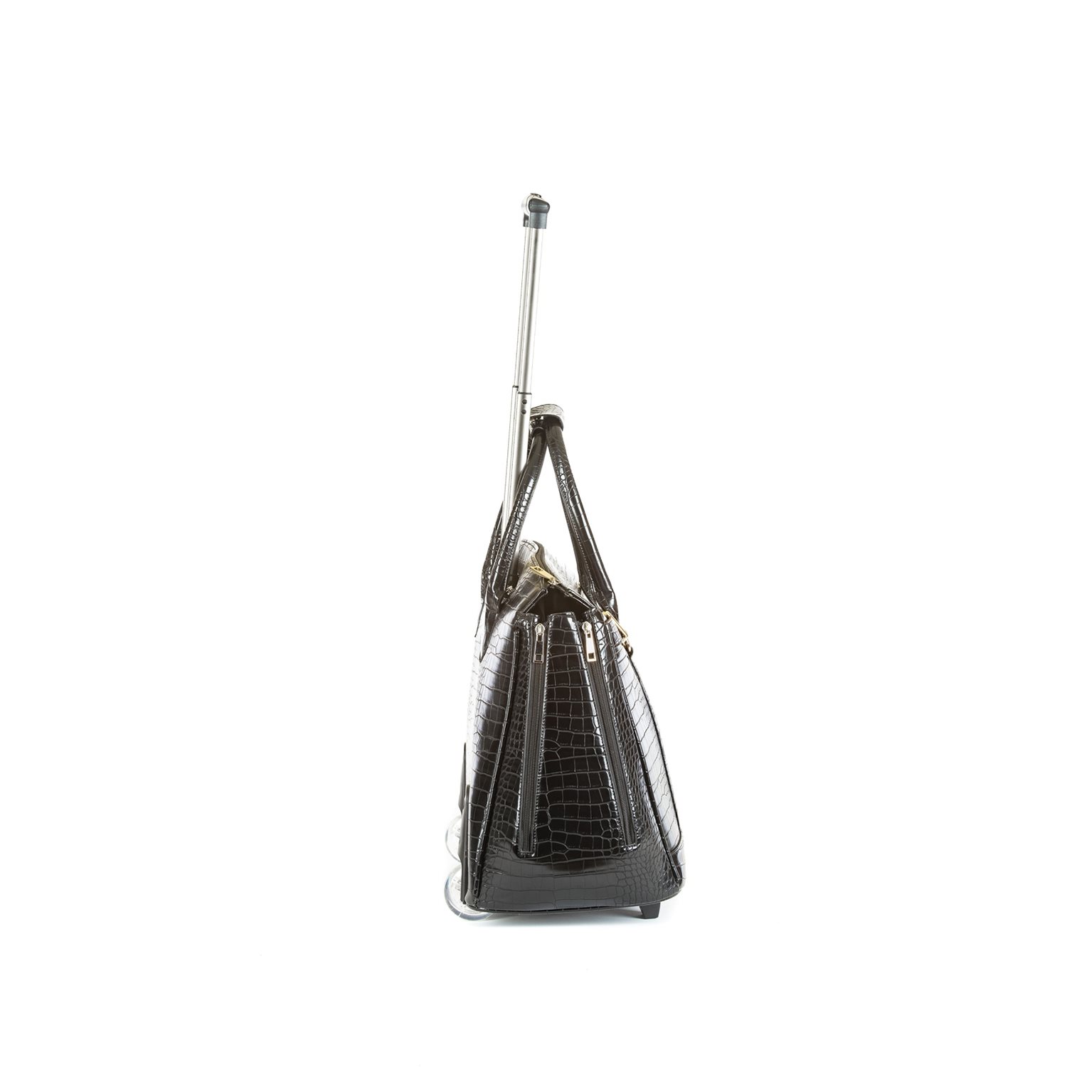 Olivia Lauren Jackson Business Trolley croco zwart
