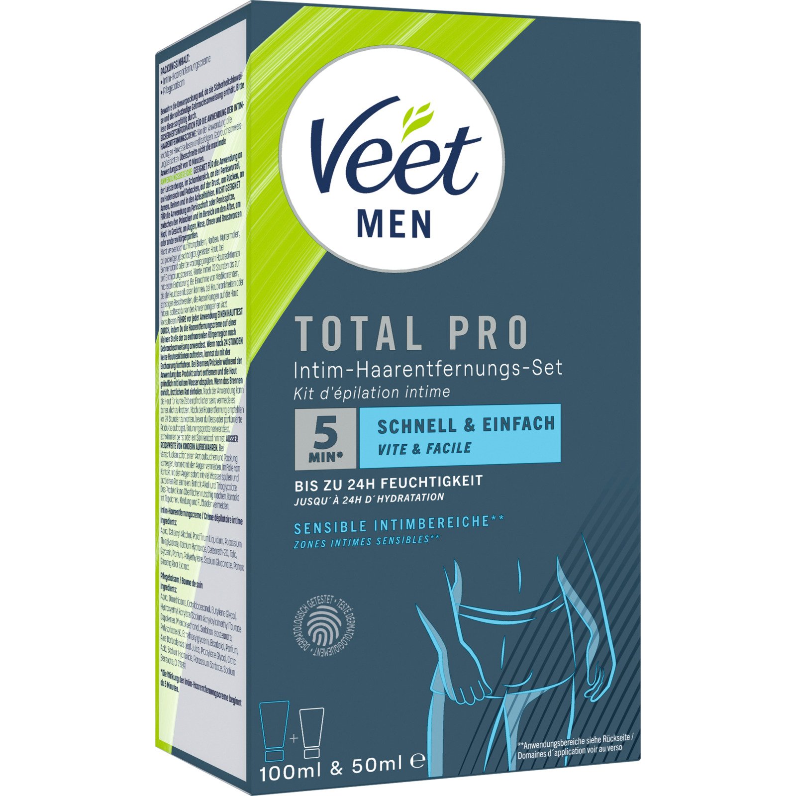 Veet Men Intim-Haarentfernungs-Set, 2-teilig
