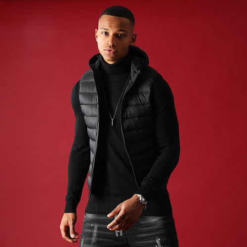 Pull Col Roulé Emil Noir