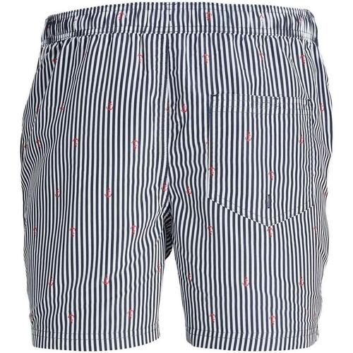 Jack & Jones - JPSTFIJI JJSWIM MINI STRIPE LY Azul