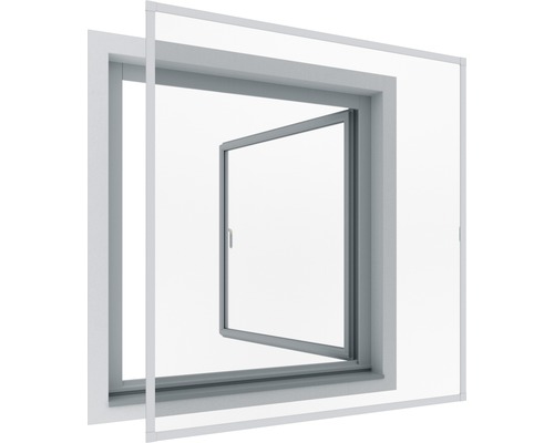 Rhino Screen hor voor ramen, geen boren nodig, wit, 100x120 cm