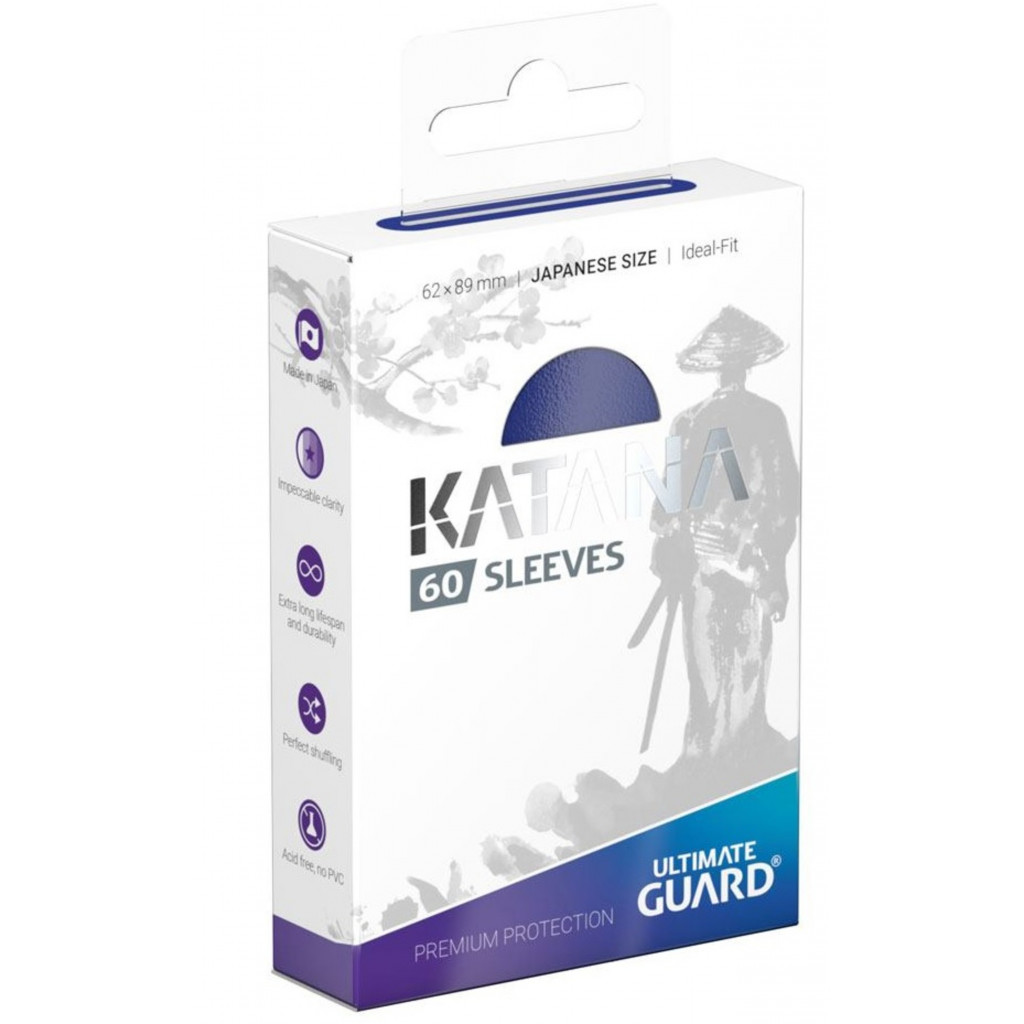 Ultimate Guard 60 pochettes Katana Sleeves format japonais Bleu
