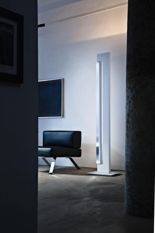 Nemo Ara vloerlamp LED dim to warm champagne polished
