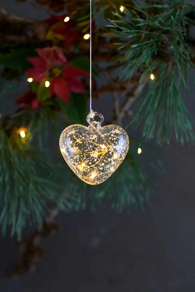 Sirius  Romantic LED hjerte, Romantic/Clear - Ø: 8 cm.