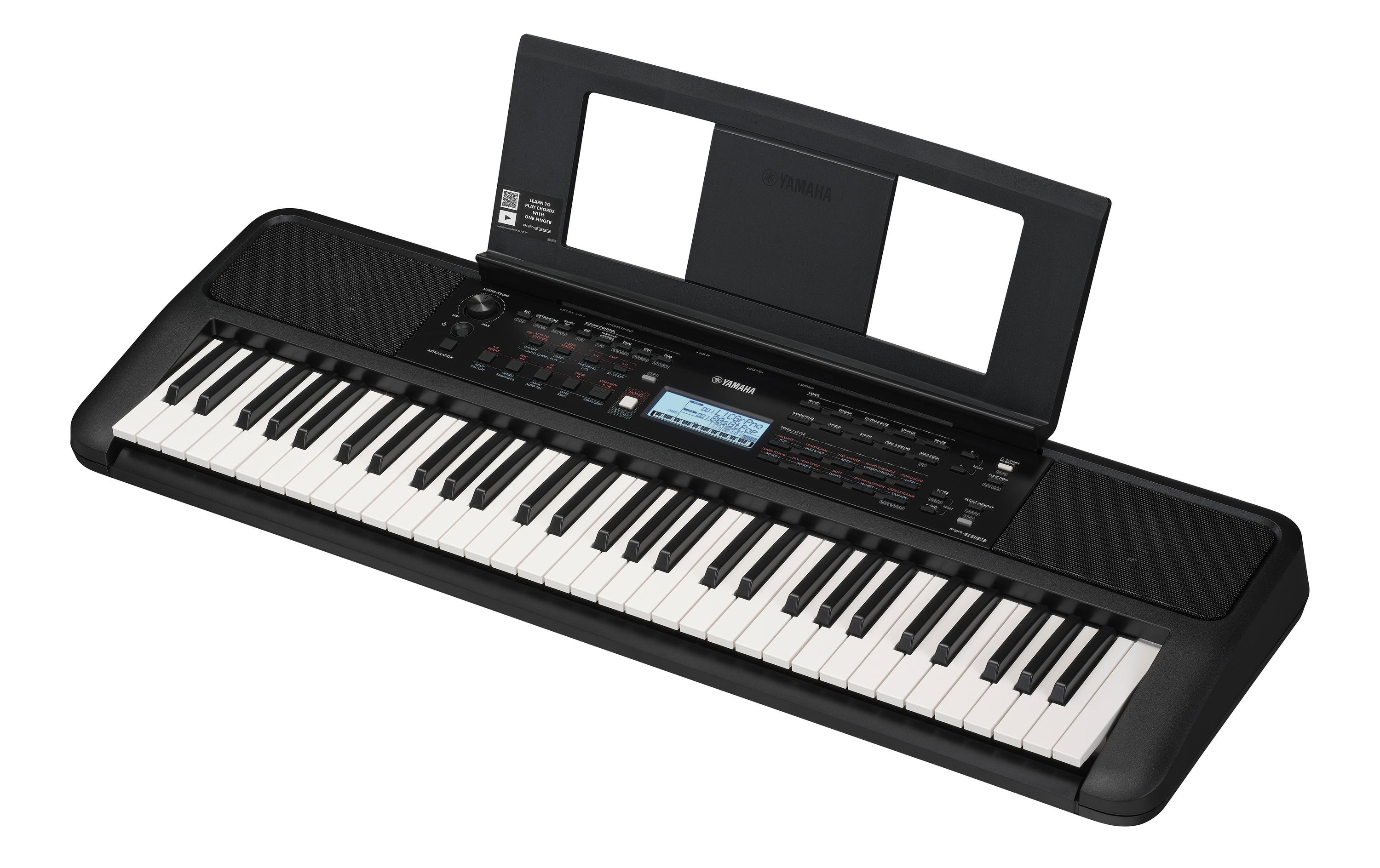 Keyboard PSR-E383<br>Portables Keyboard mit 61 Tasten