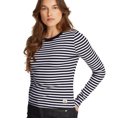 Tee-shirt à manches longues femme Woven Label CALVIN KLEIN