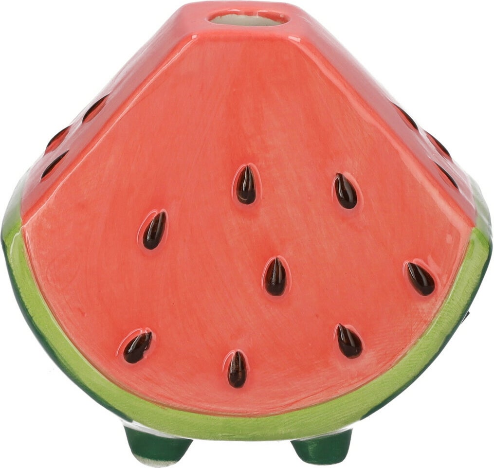 Duif vaas Fruity rood / groen 10 x 6 x 8,7 cm
