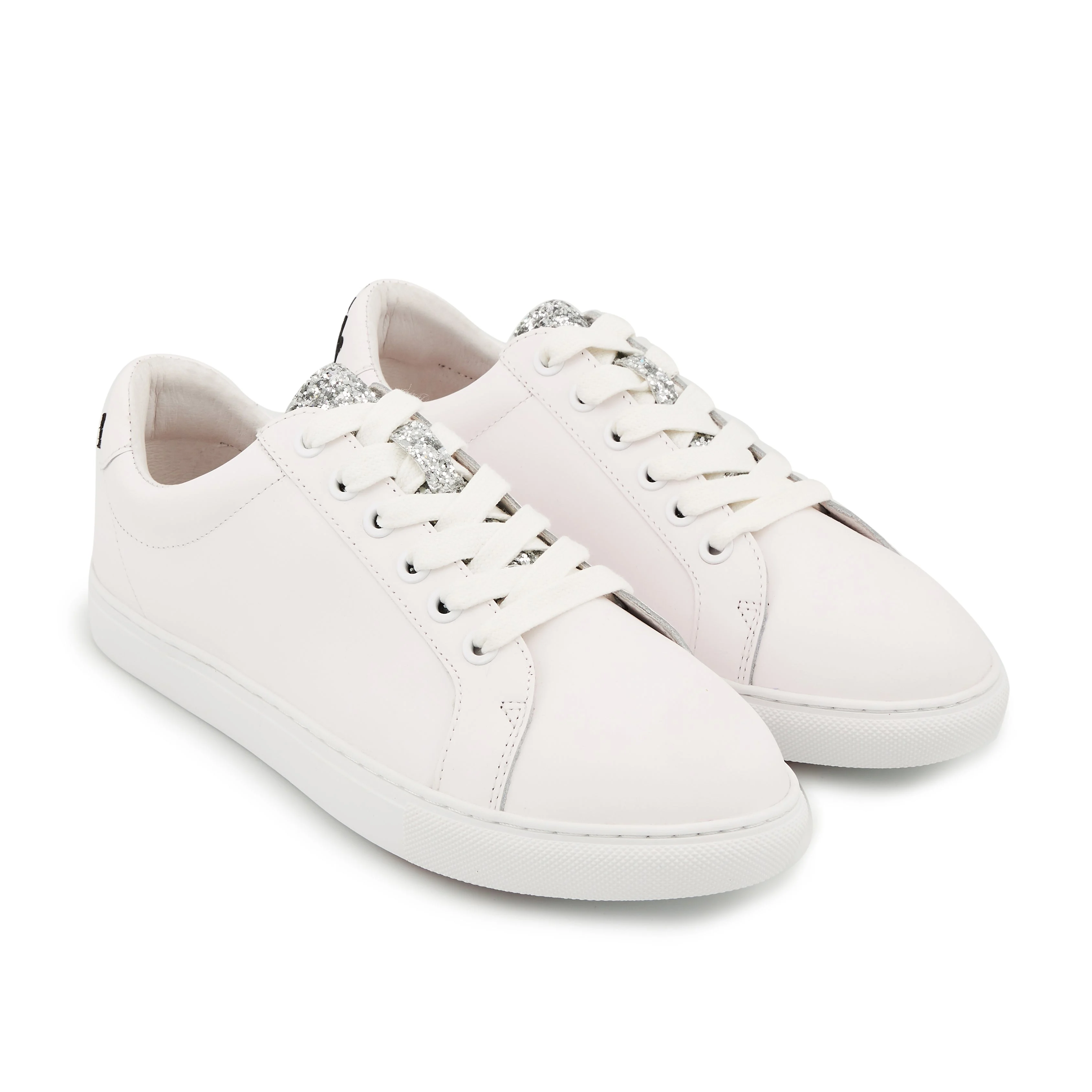 SIMONE EYES - Sneakers en cuir | Blanc