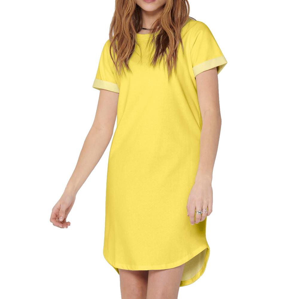 JDY Robe Sweat Jaune Femme JDY IVY