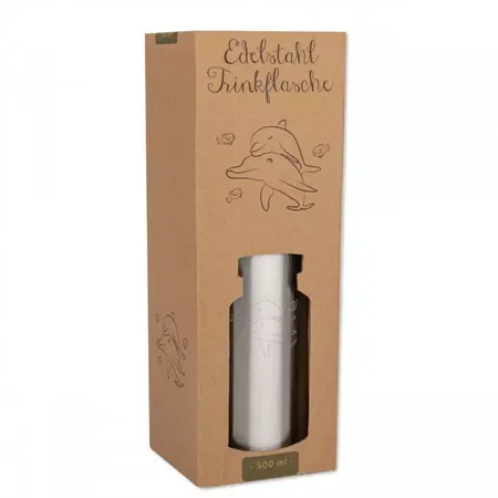 Lutz Mauder TapirElla Edelstahl Trinkflasche Delfin, 500 ml