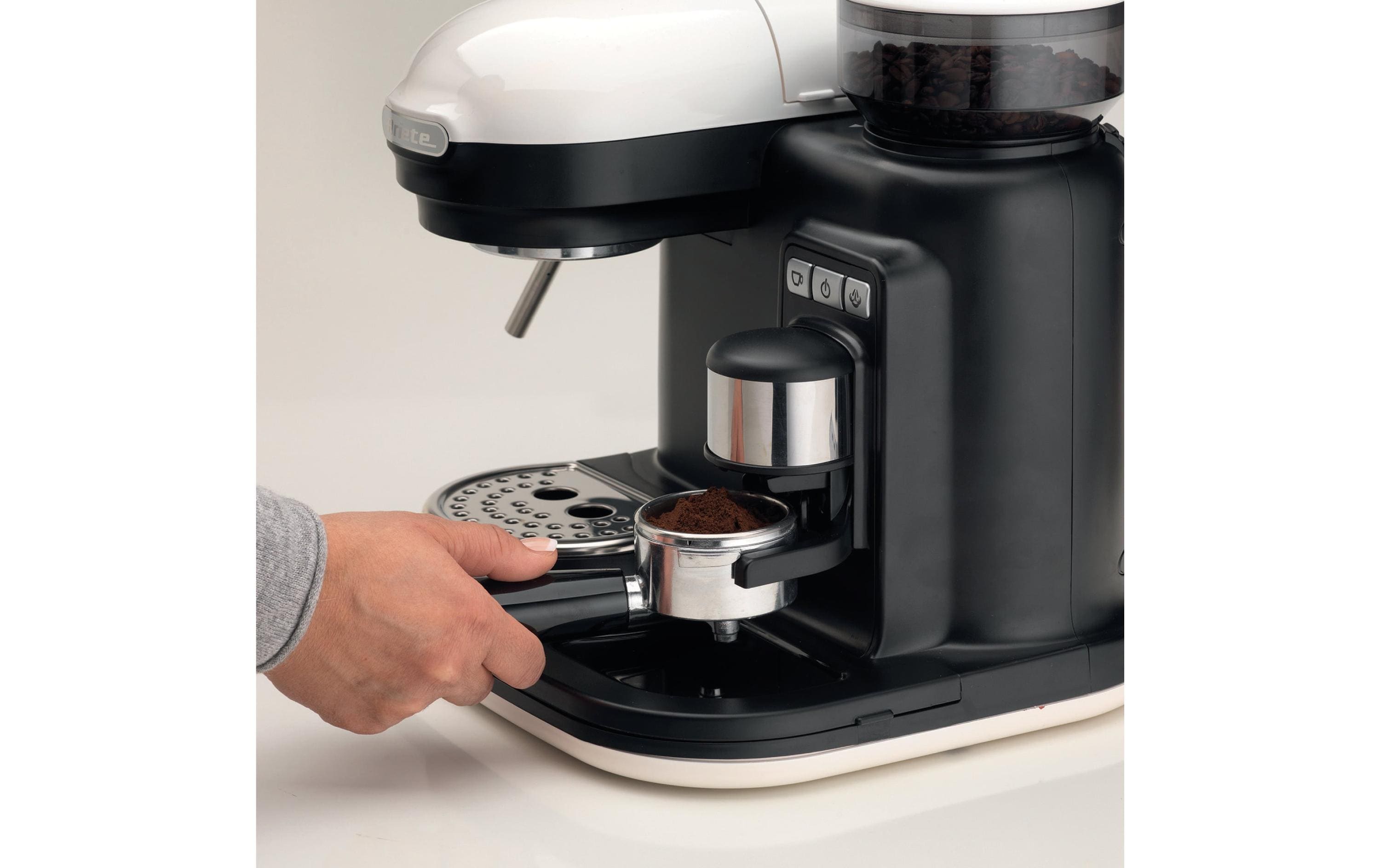 Portionskaffeemaschine MODERNA Schwarz/Weiss<br>Espressomaschine