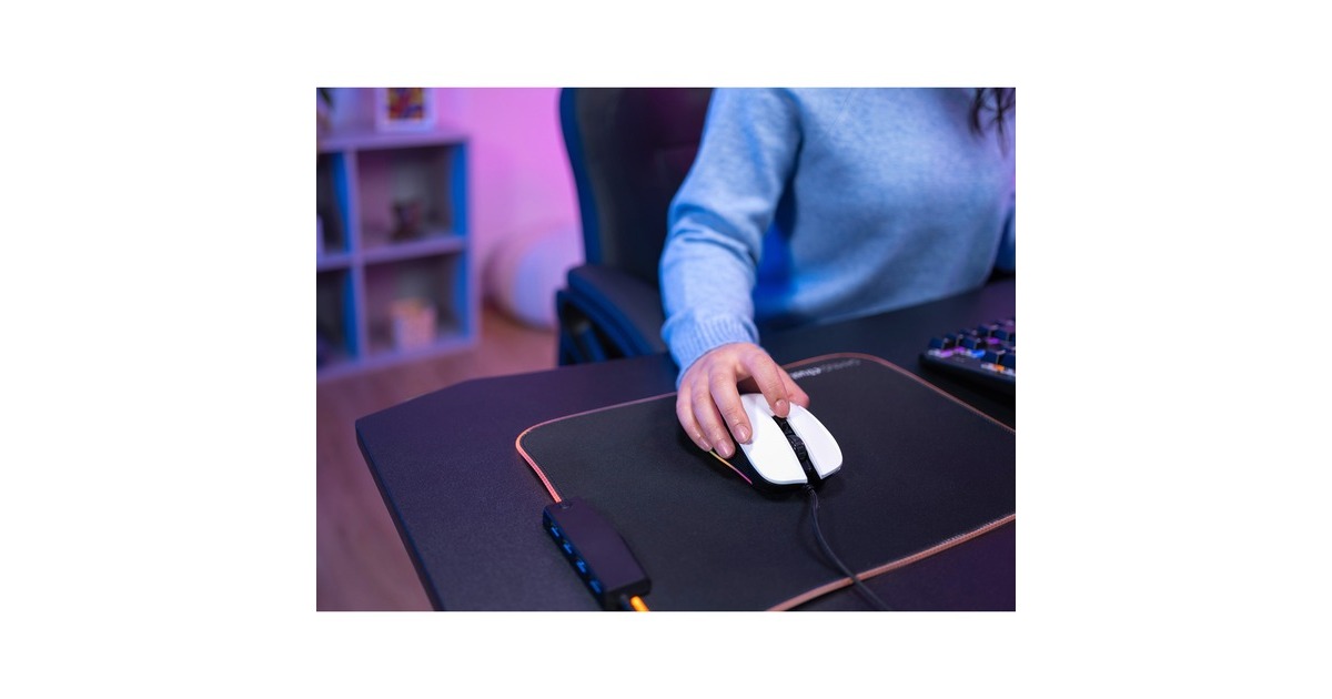 TrustGXT 922 Ybar ECO gaming muis  (Wit, RGB | 200 - 7200 dpi)