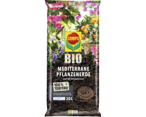 Mediterrane potgrond COMPO BIO turfvrij 20 L