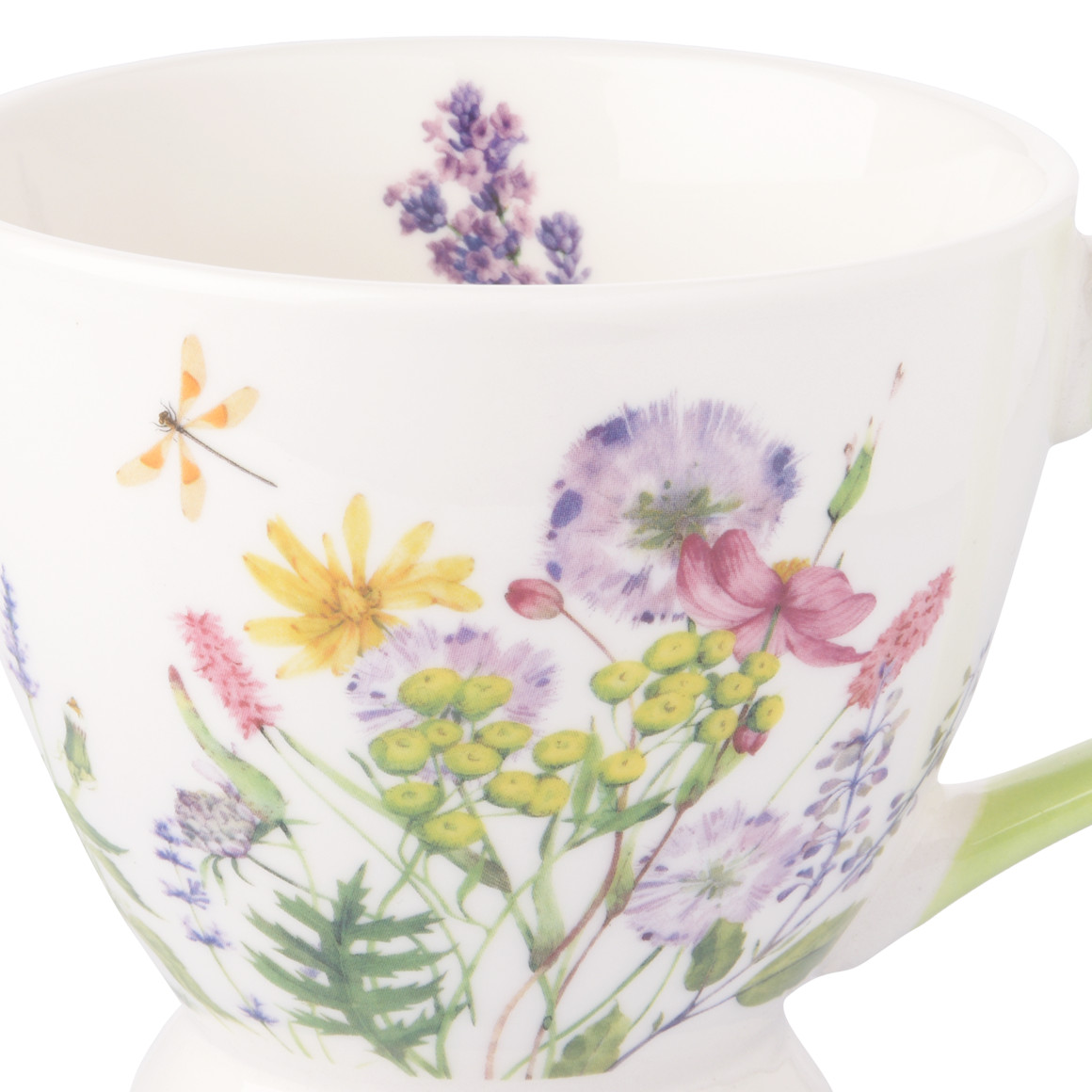 My Home Tasse mit Blumen weiss / bunt