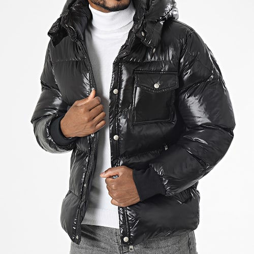 Doudoune Capuche Noir