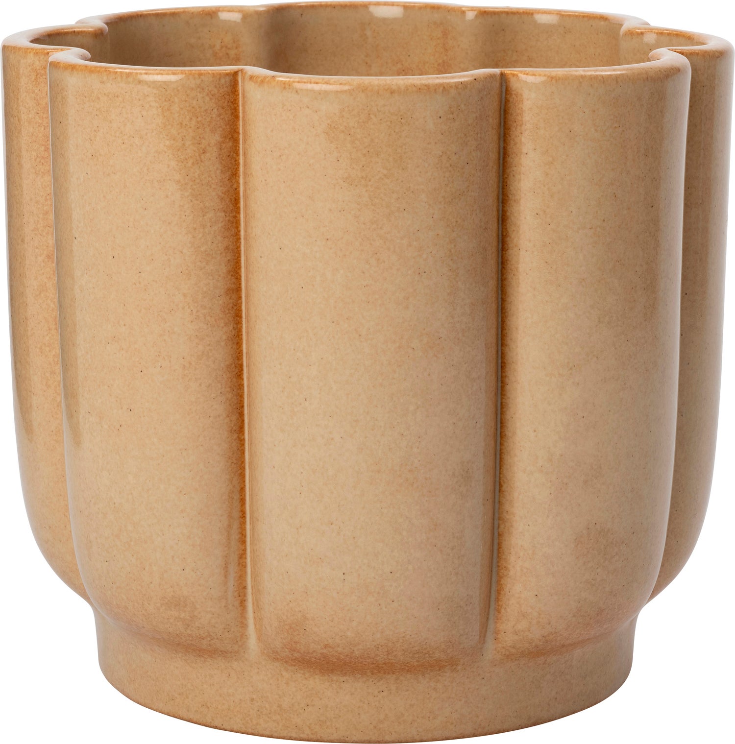 Intratuin bloempot Sterre geel D 16 H 14 cm