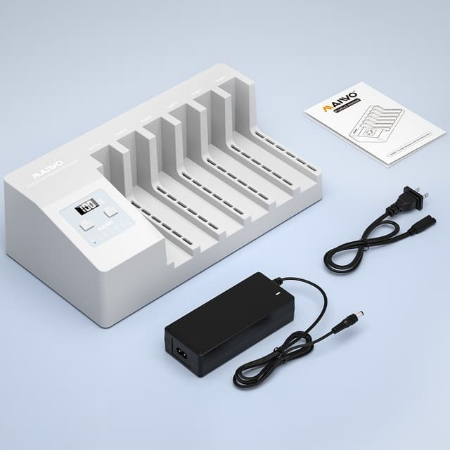 MAIWO 6x HDD klonings- og dockingstation, 2,5