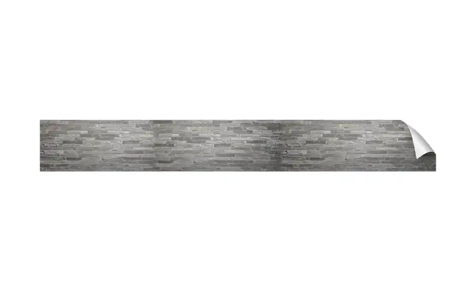 Küchenrückwand-Folie Fixy Black Bricks 450 cm Black Bricks