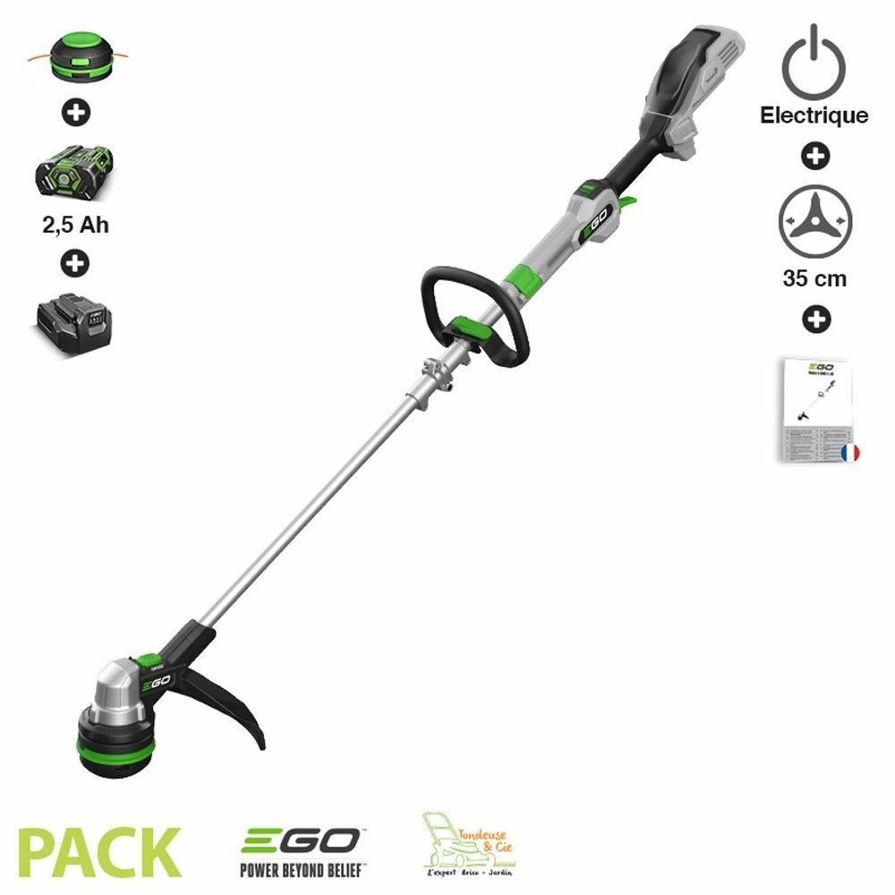 Coupe bordure sans fil coupe 35cm rembobinage automatique powerload ego st1400e chargeur batterie inclus