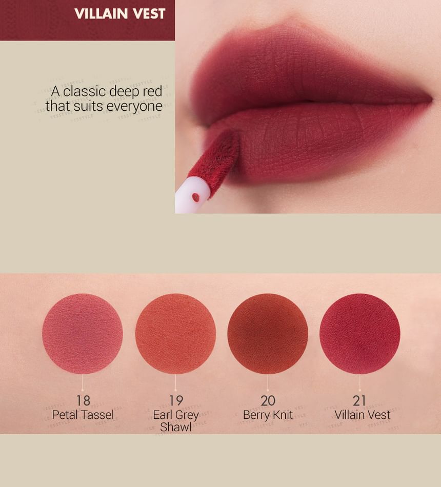romand - Zero Velvet Tint 2020 F/W-serie - 4 kleuren