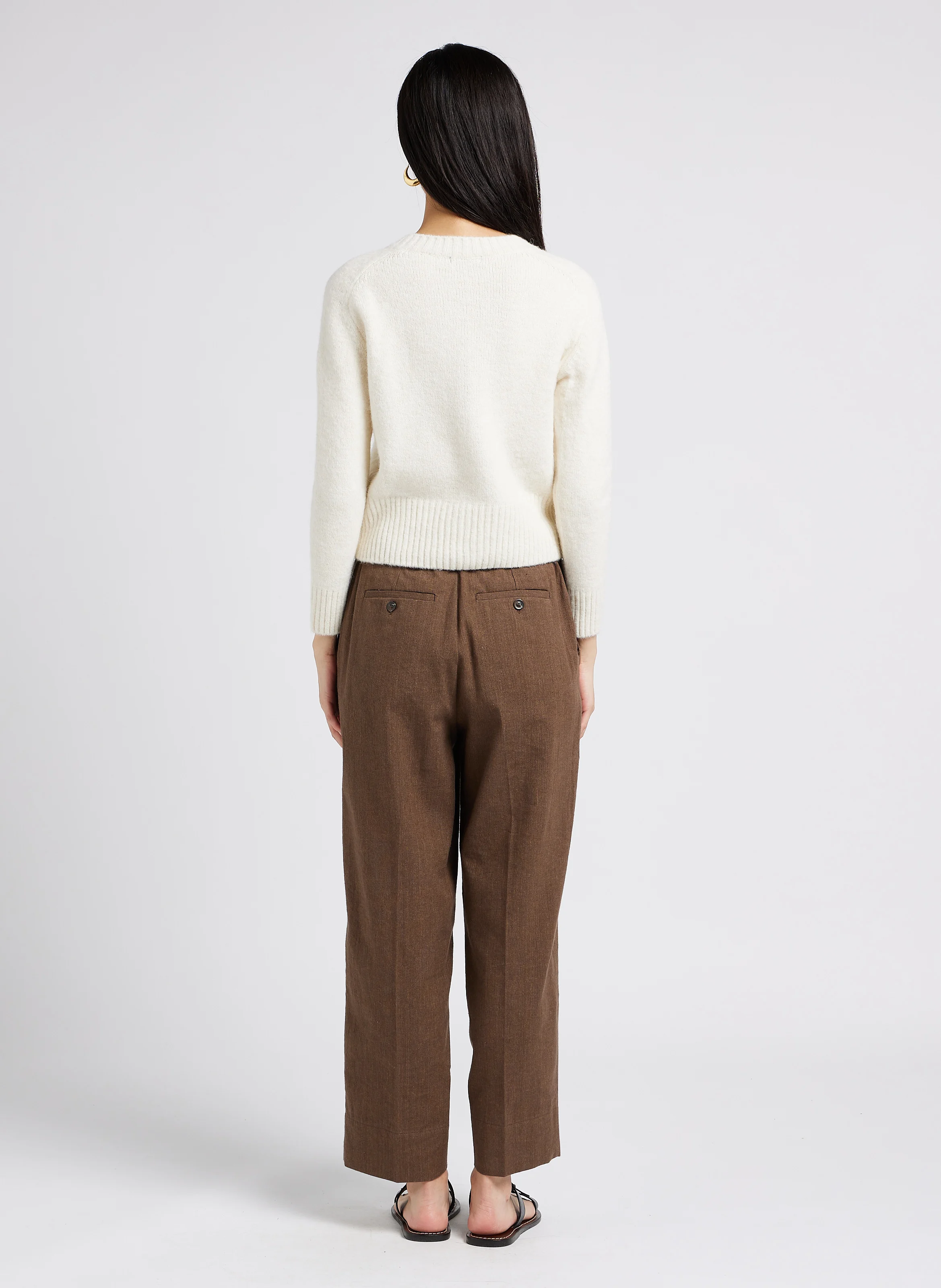 LYNE - Gilet court boutonné| Beige