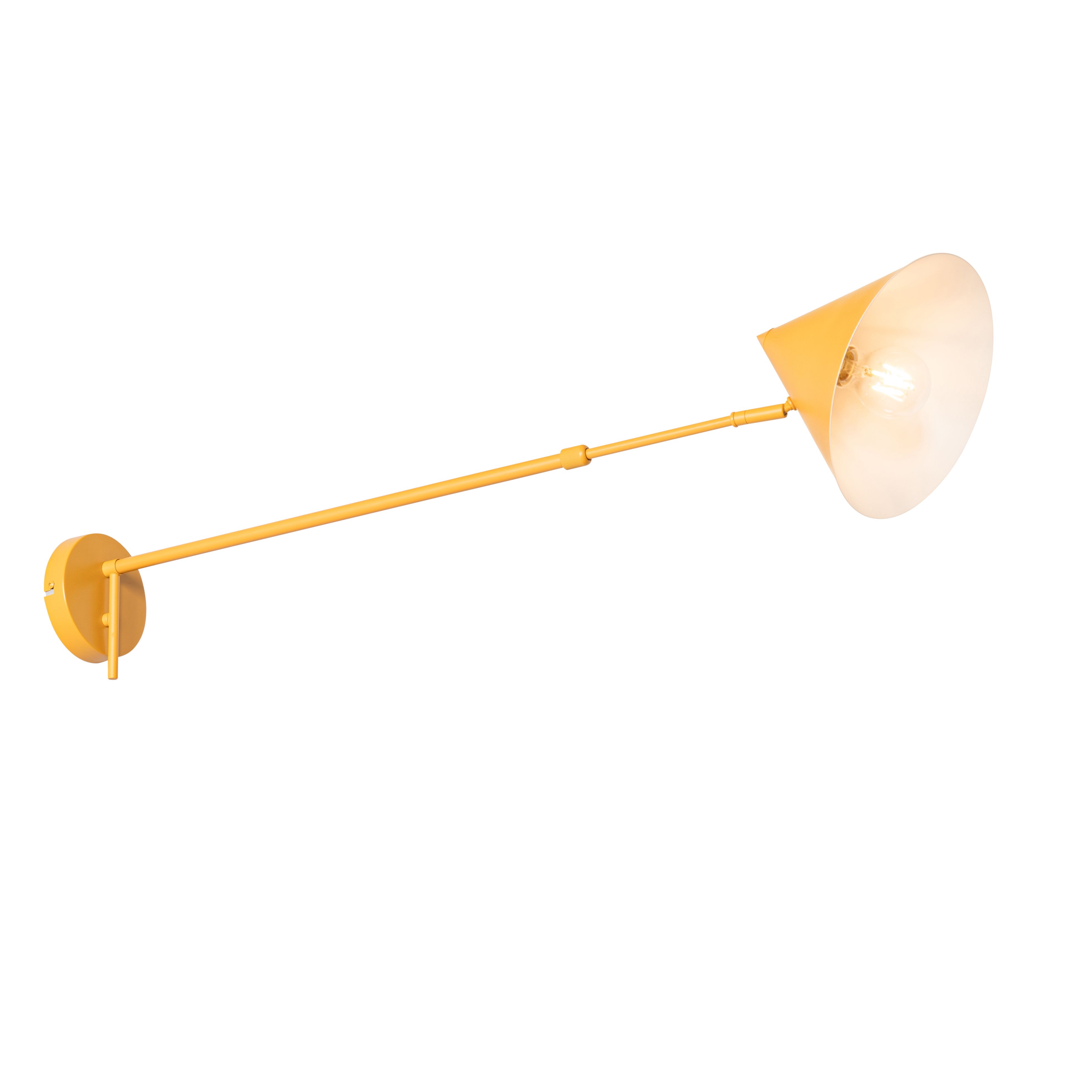 Design wandlamp geel verstelbaar - Triangolo