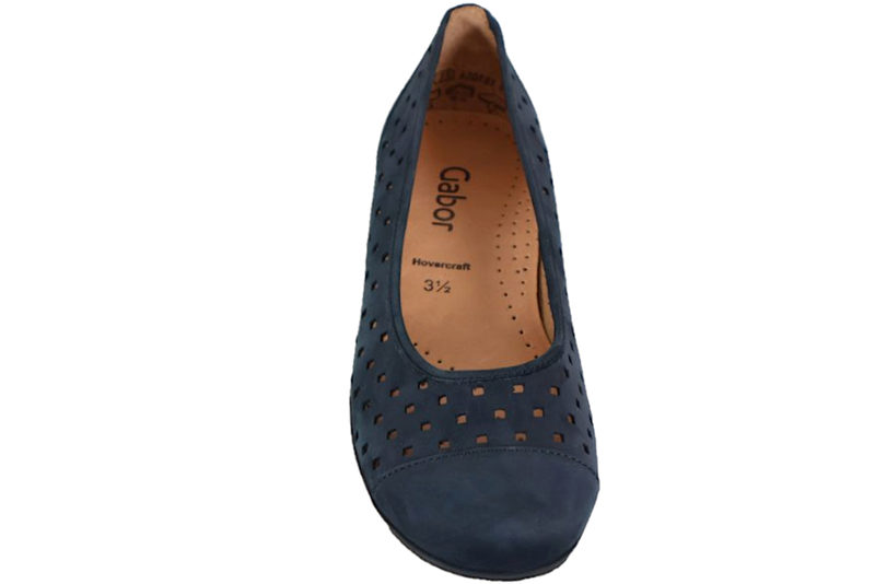 GABOR NUBUCK BALLERINA I BLÅ