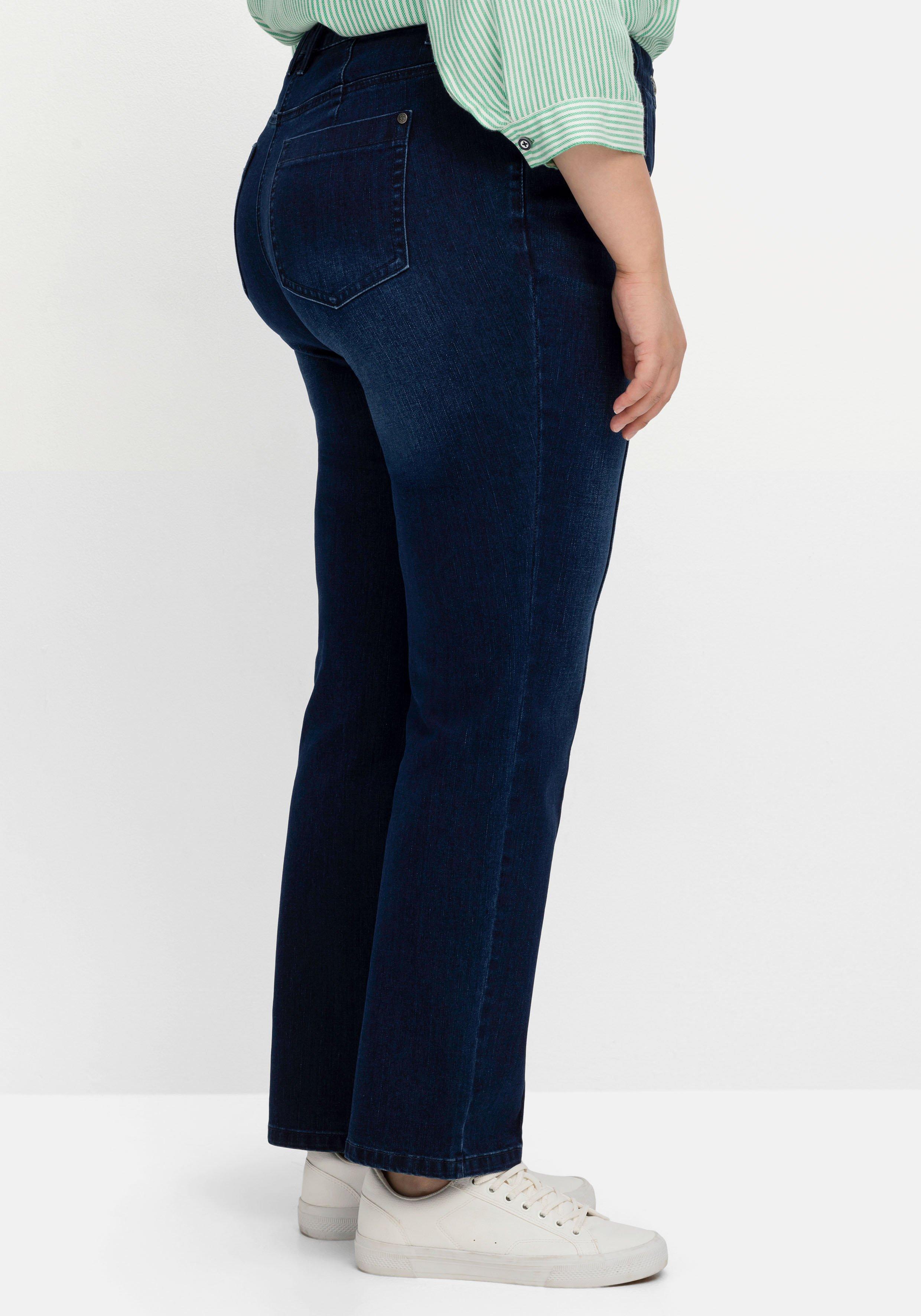 Gerade Jeans mit Biesen
