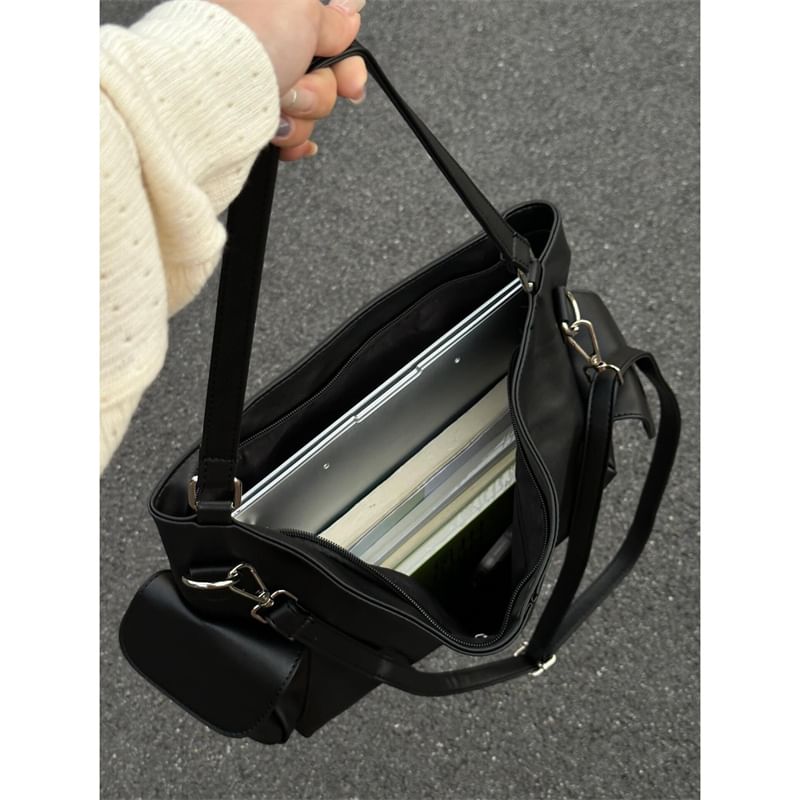 Indenis - Kunstleren Crossbody Tas met Ritssluiting