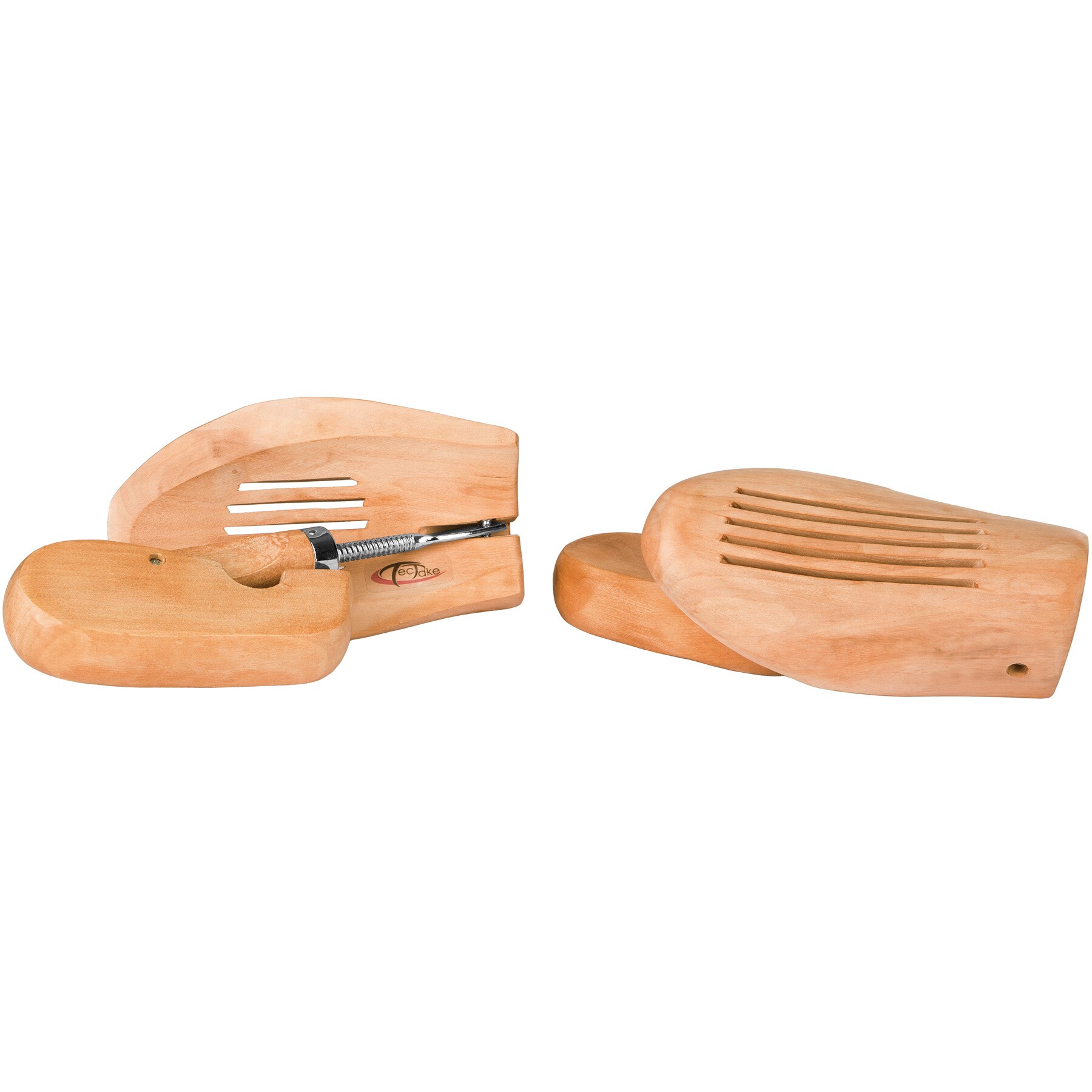 tectake® 2 Paar Schuhspanner, aus Lotusholz, Verhinderung von Gehfalten, gute Luftzirkulation