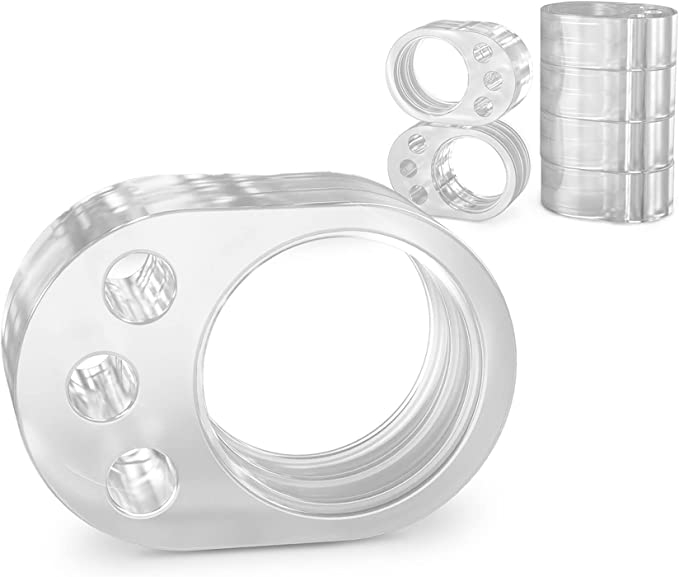 (10er Set) Türklinken Puffer Griff Stopper Anschlagdämpfer - Transparent