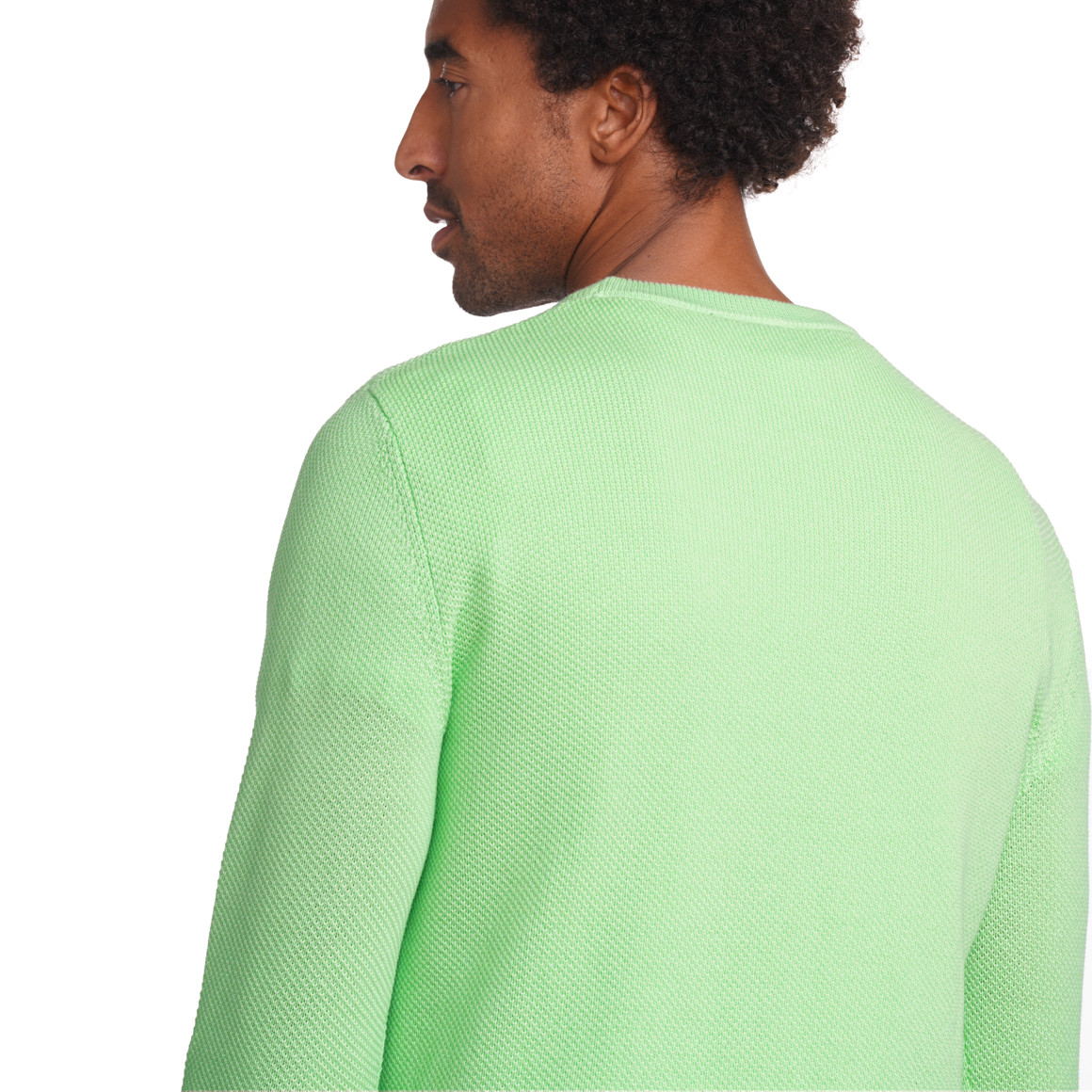 VanVaan Herren Strickpullover mit Struktur hellgrün