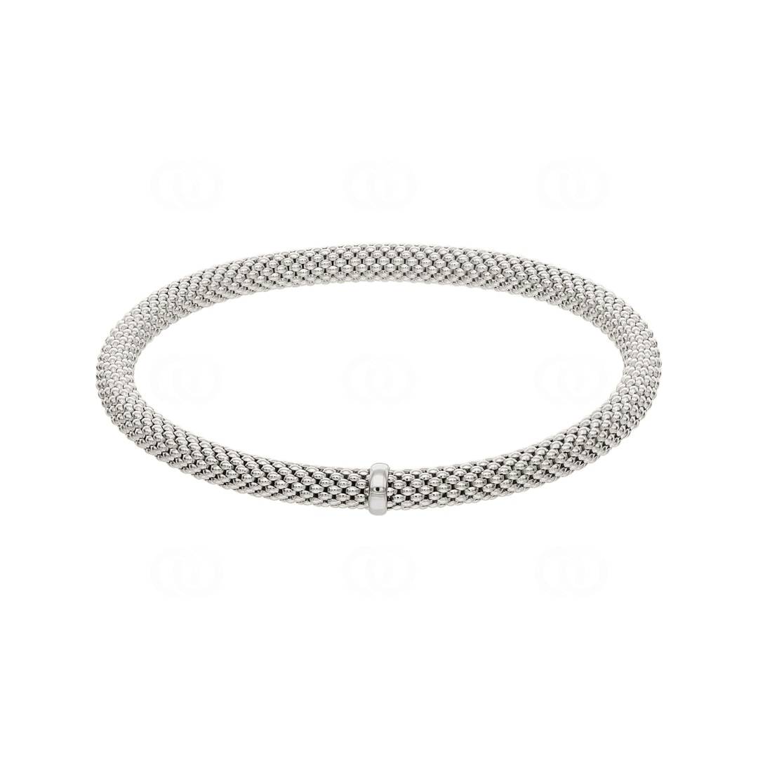 Flex-Armband 750/18 K Weissgold