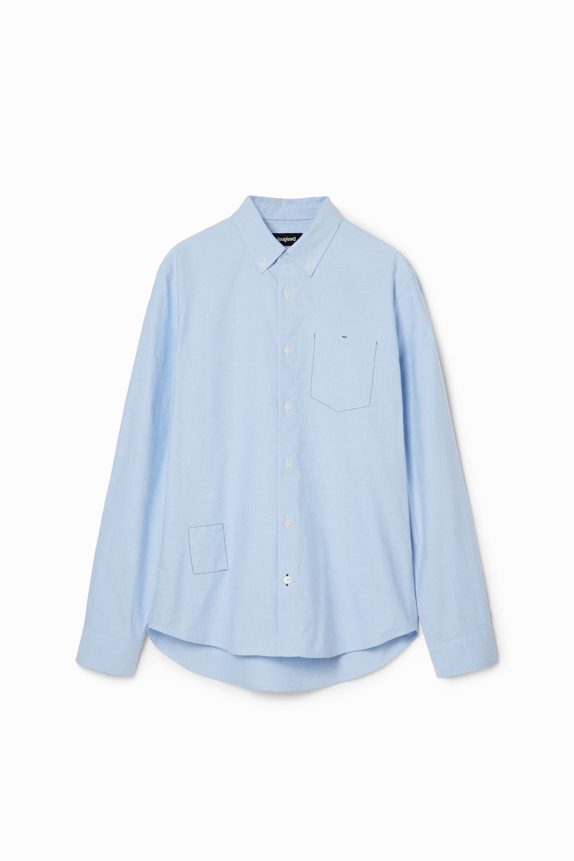 Chemise unie surpiqûres