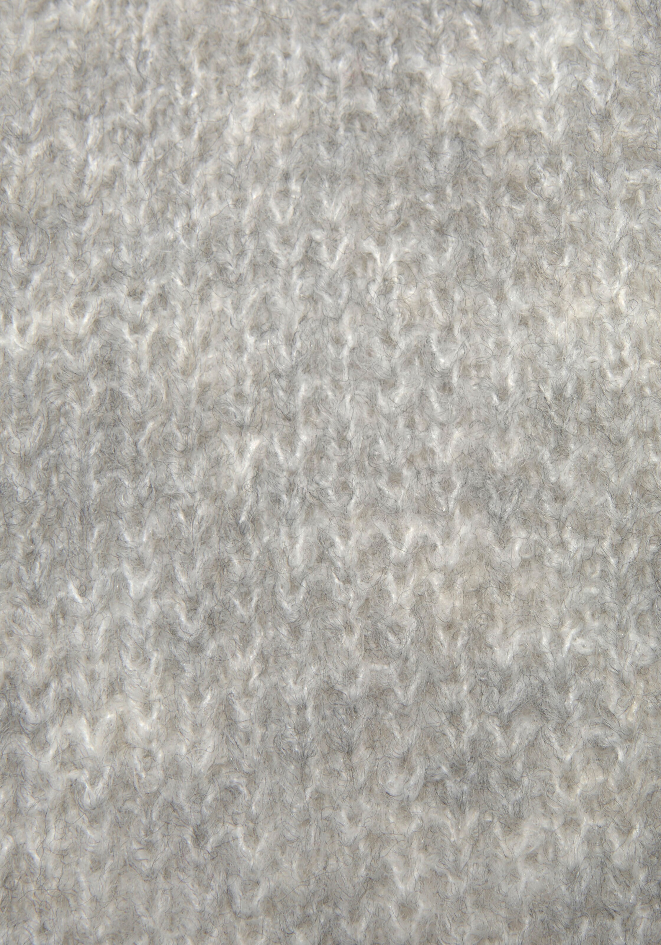 LASCANA V-Ausschnitt-Pullover in grau-meliert