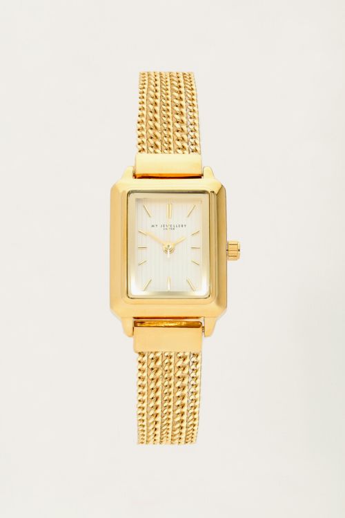 Rechthoekig horloge met kettingen