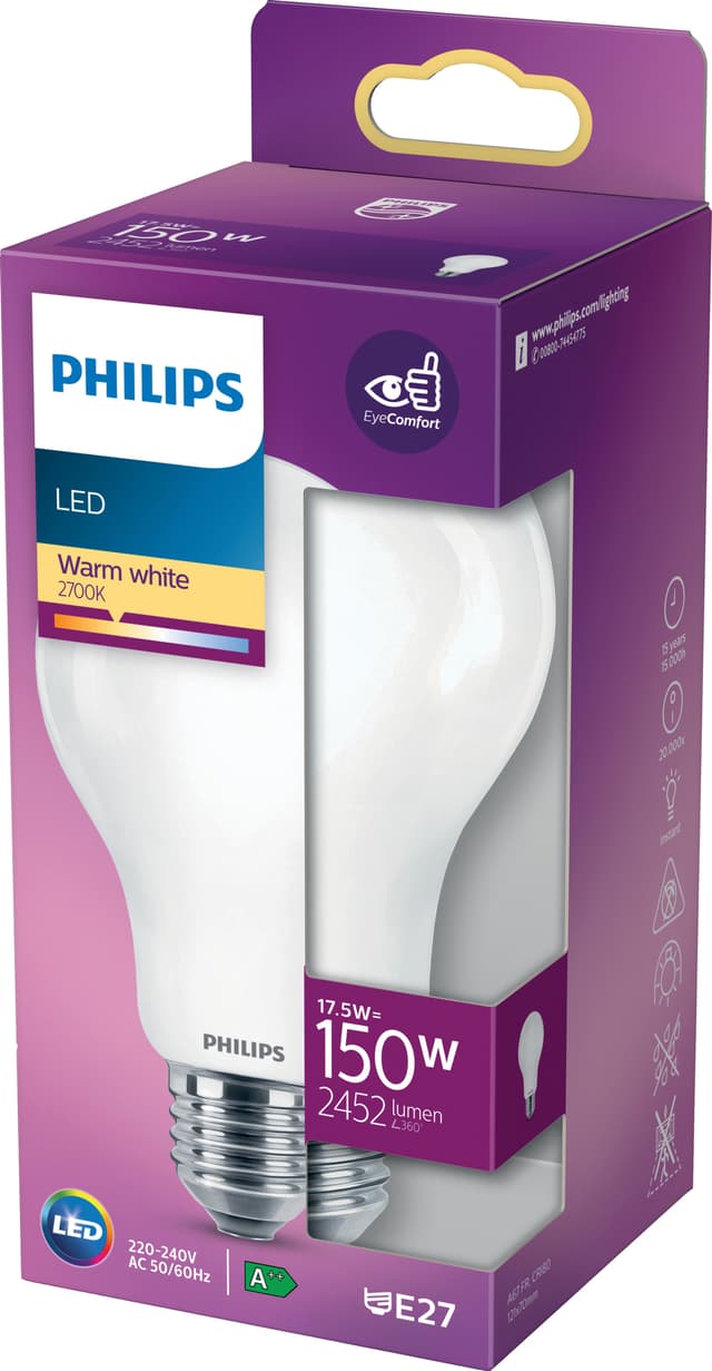 Philips LED-elpære 17.5W E27