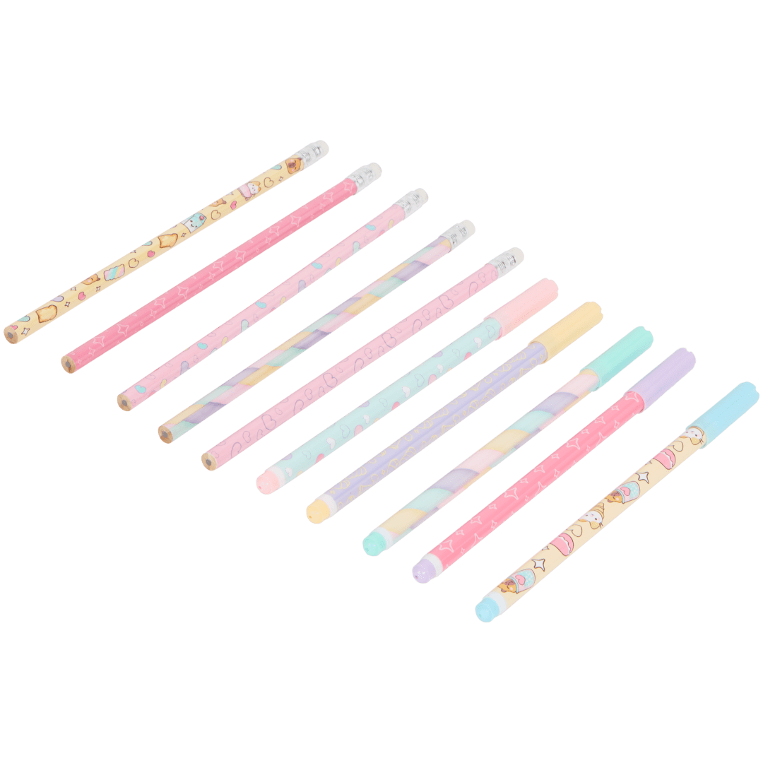 Crayons et stylos à bille