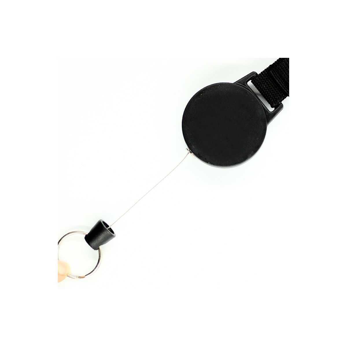 Uttrekkbar jojo-nøkkelring Sort 55 cm
