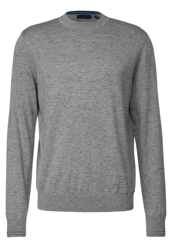 Basic Melange Pullover - stone grey melange